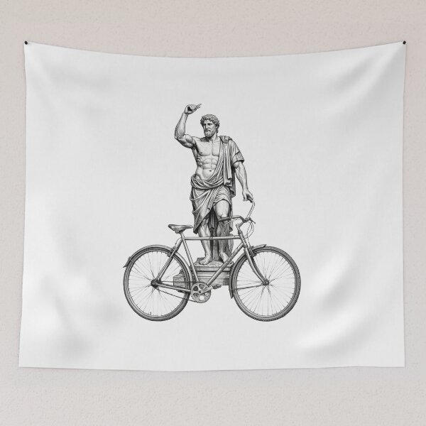 Item preview, God of Olympus. Zeus on a bicycle. designed and sold by MagelliShop.