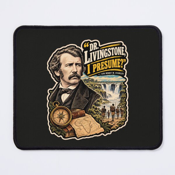 Item preview, Dr. Livingstone, I Presume? – David Livingstone Vintage Explorer Poster & African Expedition Art designed and sold by Marginalia Workshop.