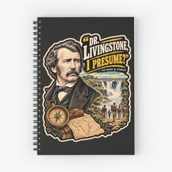 Item preview, Dr. Livingstone, I Presume? – David Livingstone Vintage Explorer Poster & African Expedition Art designed and sold by Marginalia Workshop.