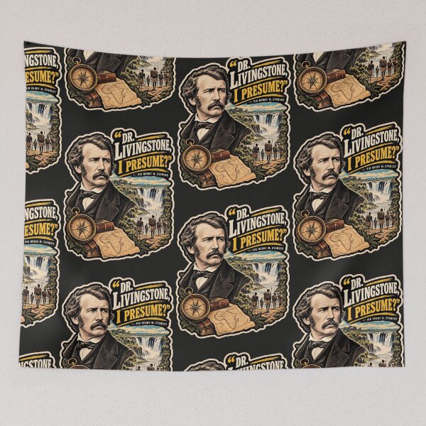 Item preview, Dr. Livingstone, I Presume? – David Livingstone Vintage Explorer Poster & African Expedition Art designed and sold by Marginalia Workshop.