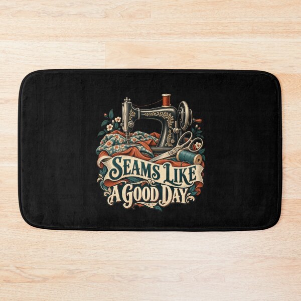 Item preview, Seams Like A Good Day - Vintage Sewing Machine designed and sold by Good Mood Foundry.