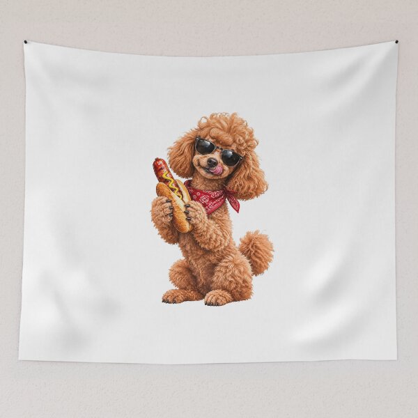 Item preview, Funny Poodle – Fluffy Dog with Big Personality designed and sold by Felixuss.