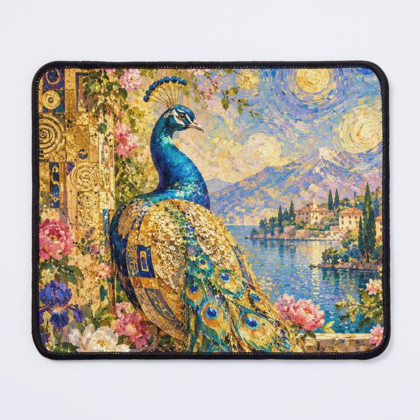 Item preview, Golden Peacock Fantasy Garden designed and sold by Yves Artico.