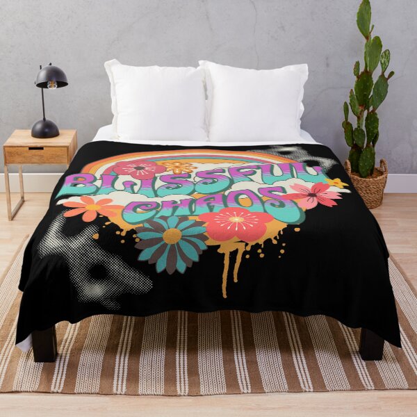 Item preview, Blissful Chaos Groovy Rainbow Hippie Flower Design designed and sold by FaeryNuff.