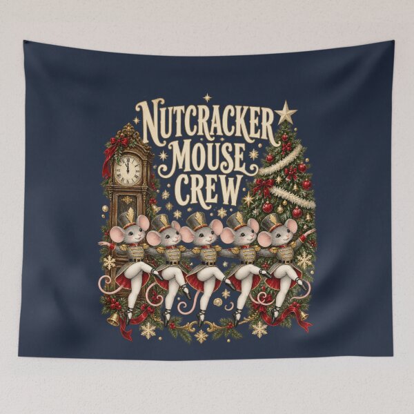 Item preview, Nutcracker Mouse Crew Vintage Christmas Ballet Mice designed and sold by AmiGraph.