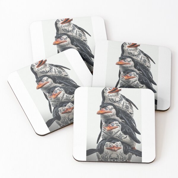 Item preview, Funny Penguin Portrait – Cute Crazy Eyes Animal Art Sticker designed and sold by Sukuun.