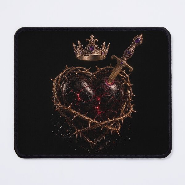 Item preview, Victorian Gothic Heart | Crowned Thorn Dark Romantic Art designed and sold by Briarmoire.