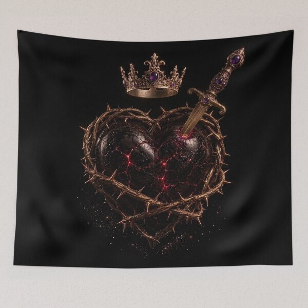 Item preview, Victorian Gothic Heart | Crowned Thorn Dark Romantic Art designed and sold by Briarmoire.