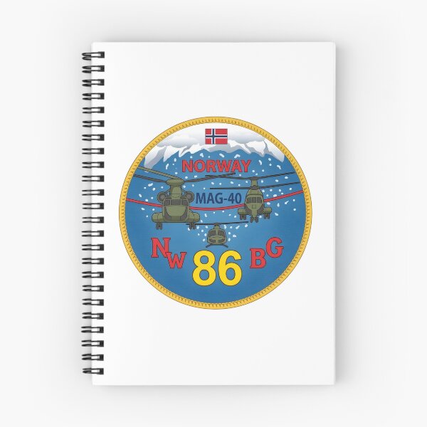 Item preview, Official Insignia of USMC MAG-40 Norway Exercise "NW BG 86" Deployment    designed and sold by CharlieDesings.