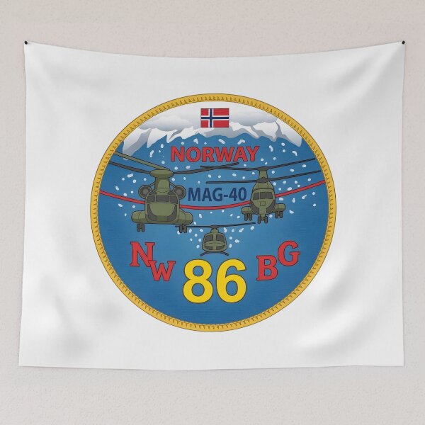 Item preview, Official Insignia of USMC MAG-40 Norway Exercise "NW BG 86" Deployment    designed and sold by CharlieDesings.