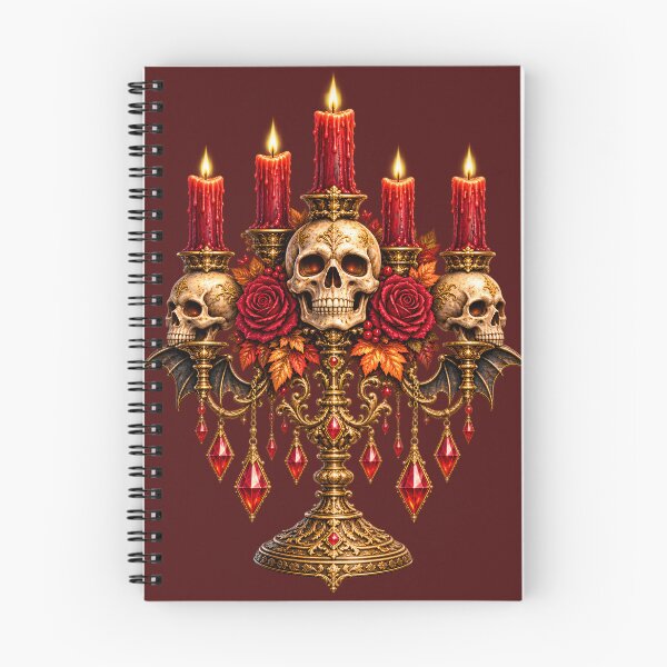 Item preview, Baroque Three-Skull Candelabra – Victorian Gothic Halloween designed and sold by Clothes With Smiling Animals Walt Gral.