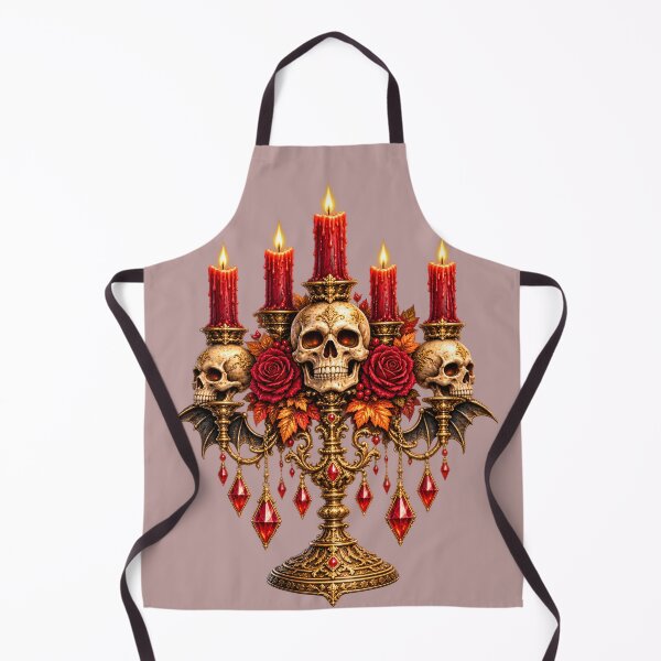 Item preview, Baroque Three-Skull Candelabra – Victorian Gothic Halloween designed and sold by Clothes With Smiling Animals Walt Gral.