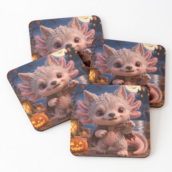 Item preview, Kawaii werewolf axolotl – Fantasy creature designed and sold by Axokris.
