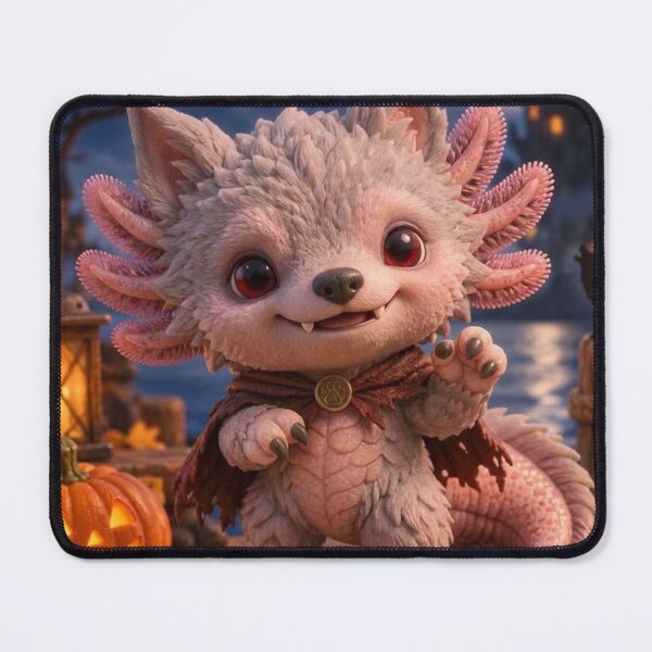Item preview, Kawaii werewolf axolotl – Fantasy creature designed and sold by Axokris.