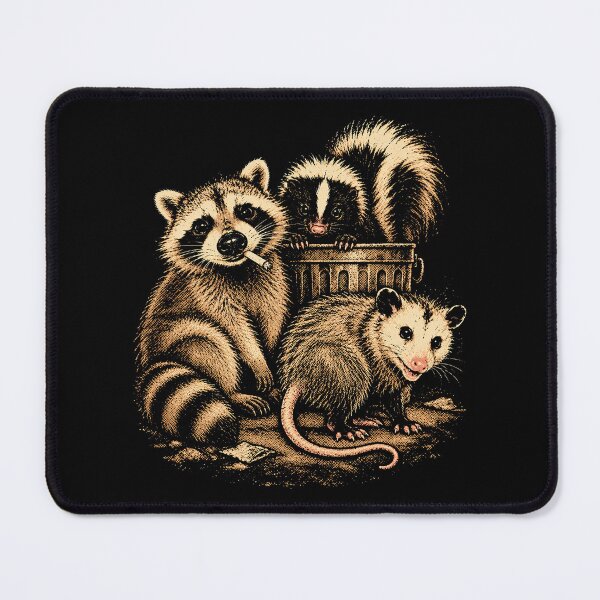 Item preview, Funny Raccoon Opossum Skunk Trash Panda Gang Vintage designed and sold by Kladhadredo.