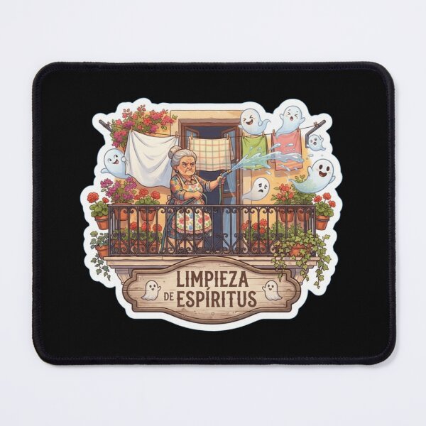 Item preview, Limpieza de Espiritus - Funny Spanish Abuela & Halloween Ghosts designed and sold by UkrainianSpain.