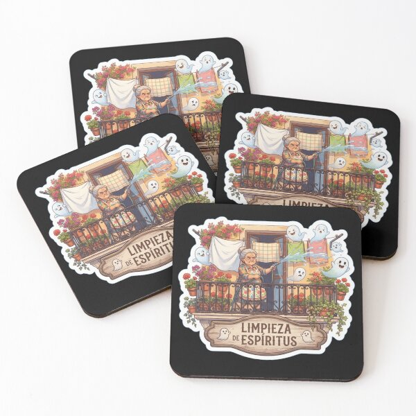 Item preview, Limpieza de Espiritus - Funny Spanish Abuela & Halloween Ghosts designed and sold by UkrainianSpain.