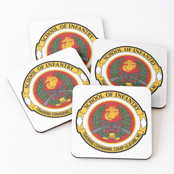 Item preview, Official Insignia of the USMC School of Infantry, Training Command, Camp Lejeune designed and sold by CharlieDesings.