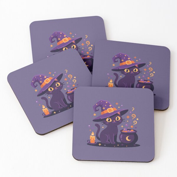 Item preview, Cute Black Witch Cat Brewing Magic Potion designed and sold by AIG - Andrei Ilie Graphics.