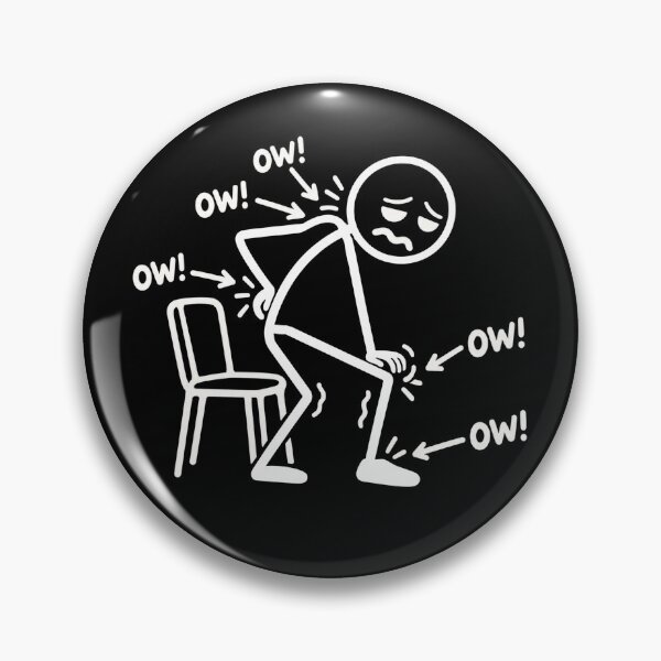 Item preview, Funny Ow Ow Ow Ow Saying Body Pain Character Humor Sarcastic designed and sold by Kladhadredo.