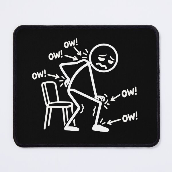 Item preview, Funny Ow Ow Ow Ow Saying Body Pain Character Humor Sarcastic designed and sold by Kladhadredo.