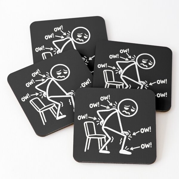 Item preview, Funny Ow Ow Ow Ow Saying Body Pain Character Humor Sarcastic designed and sold by Kladhadredo.