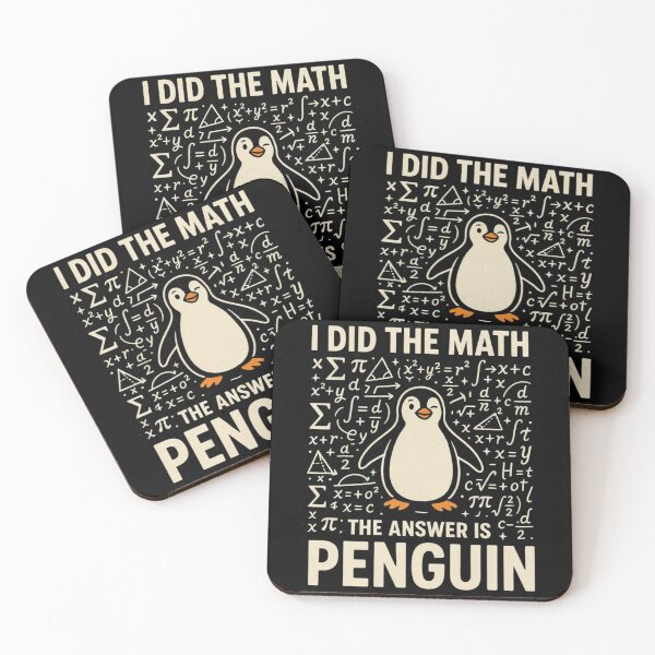 Item preview, I Did The Math The Answer Is Penguin Funny Math Lover Tee designed and sold by Dabbing Turtle Designs.