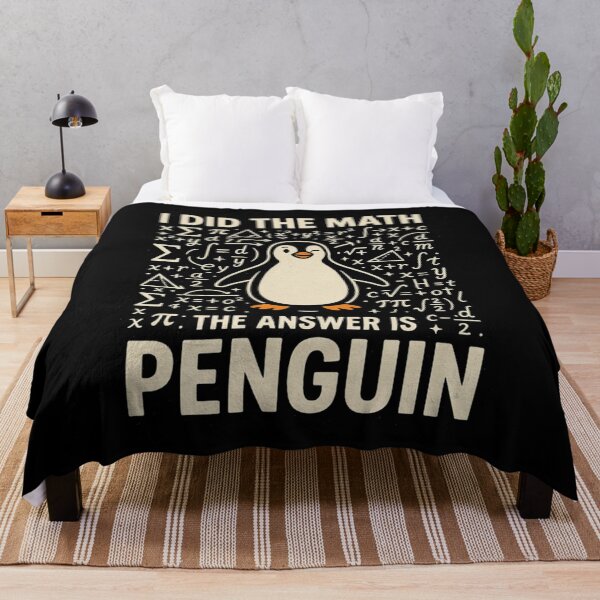 Item preview, I Did The Math The Answer Is Penguin Funny Math Lover Tee designed and sold by Dabbing Turtle Designs.