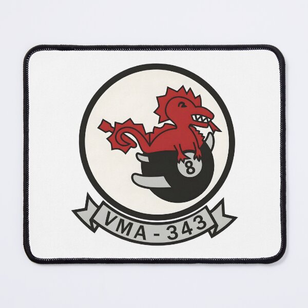Item preview, Official Insignia of USMC Marine Attack Squadron 343 (VMA-343) designed and sold by CharlieDesings.