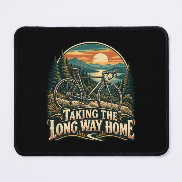Item preview, Taking The Long Way Home - Vintage Road Cycling designed and sold by Good Mood Foundry.
