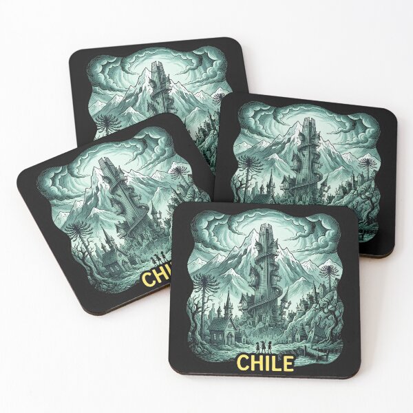 Item preview, Fantasy Chile: Tower and Snowy Mountains designed and sold by EdwinkOne.