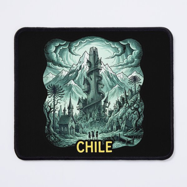 Item preview, Fantasy Chile: Tower and Snowy Mountains designed and sold by EdwinkOne.