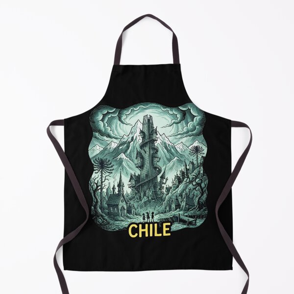 Item preview, Fantasy Chile: Tower and Snowy Mountains designed and sold by EdwinkOne.