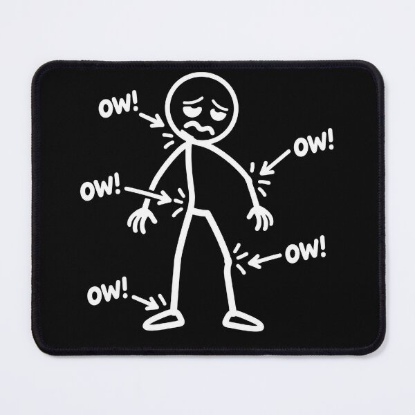 Item preview, Ow Ow Ow Ow Saying Body Pain Character Humor Sarcastic designed and sold by Kladhadredo.