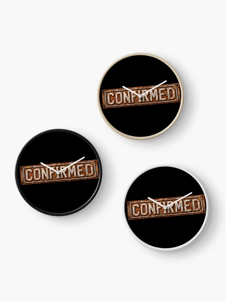 Thumbnail 3 of 4, Clock, Confirmed – Rusted Metal Verdict designed and sold by TheDisloyalists.