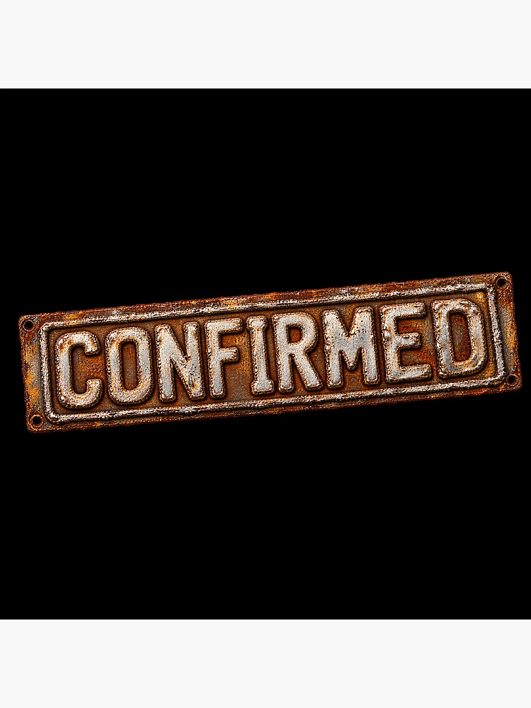 Thumbnail 4 of 4, Clock, Confirmed – Rusted Metal Verdict designed and sold by TheDisloyalists.