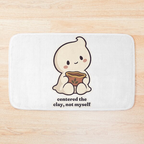 Item preview, Cute Ghost Pottery Centered the Clay Not Myself designed and sold by OuqCreations.