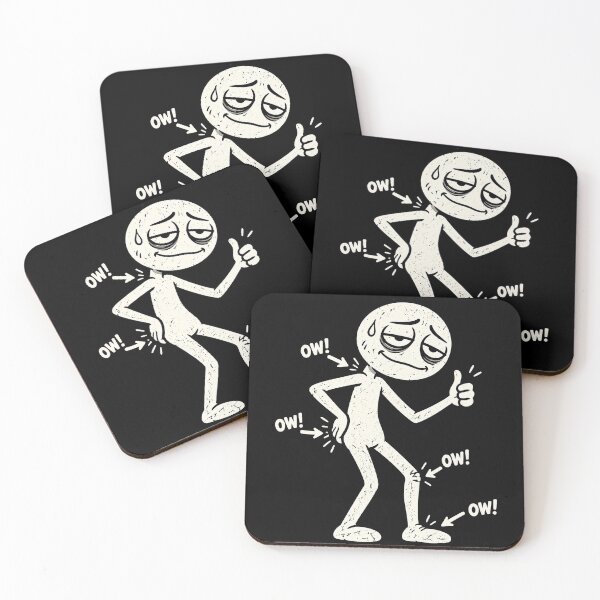 Item preview, Funny Ow Ow Ow Ow Saying Body Pain Character Humor Sarcastic designed and sold by Kladhadredo.