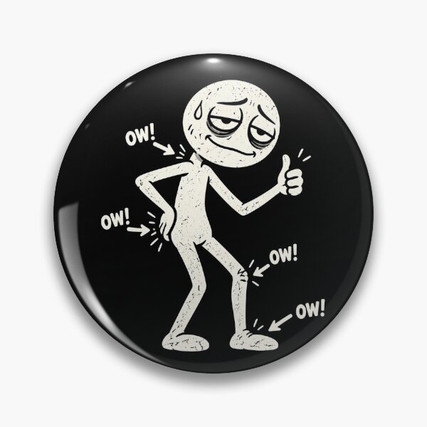 Item preview, Funny Ow Ow Ow Ow Saying Body Pain Character Humor Sarcastic designed and sold by Kladhadredo.