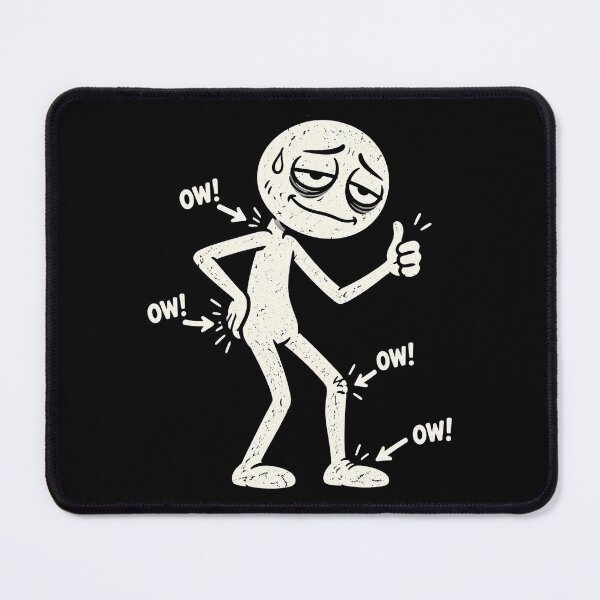 Item preview, Funny Ow Ow Ow Ow Saying Body Pain Character Humor Sarcastic designed and sold by Kladhadredo.
