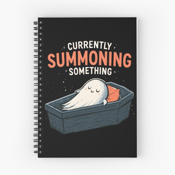 Item preview, Sleeping Ghost in a Coffin – Currently Summoning Something Funny Goth Design designed and sold by AceEye.