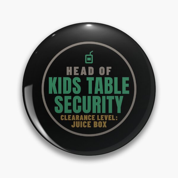 Aperçu de l'œuvre Head of Kids Table Security Thanksgiving créée et vendue par T-J-WHATEVER.