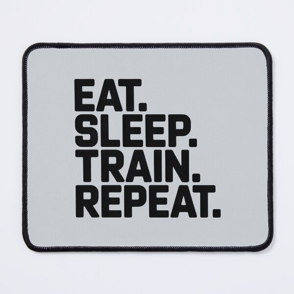 Item preview, Eat. Sleep. Train. Repeat. – Minimalist Fitness Quote designed and sold by Jollys-ArtShop.