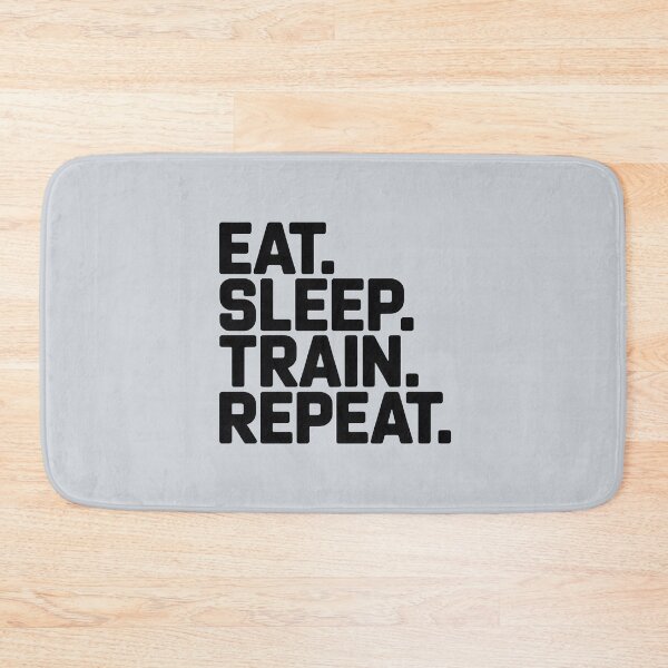 Item preview, Eat. Sleep. Train. Repeat. – Minimalist Fitness Quote designed and sold by Jollys-ArtShop.