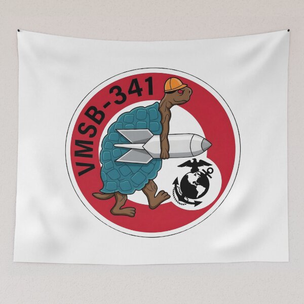 Item preview, Official Insignia of USMC Marine Scout Bombing Squadron 341 (VMSB-341) "Torrid Turtles"    designed and sold by CharlieDesings.
