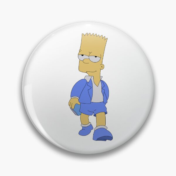 Artikelvorschau, Bart Simpson im blauen Anzug entworfen und verkauft von WillowTreeArt.