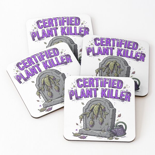 Item preview, Certified Plant Killer Funny Wilted Succulent T-Shirt designed and sold by ApparelOutpost.