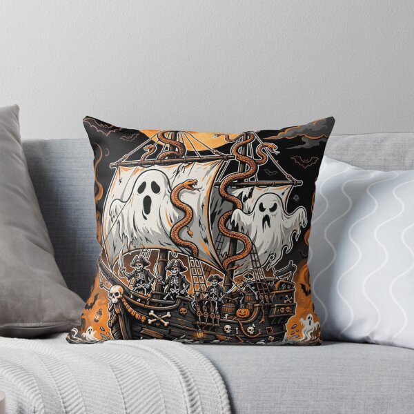 Item preview, The Ghost Ship of Halloween — Cursed Seas - Halloween  designed and sold by DibujandoPorfa.