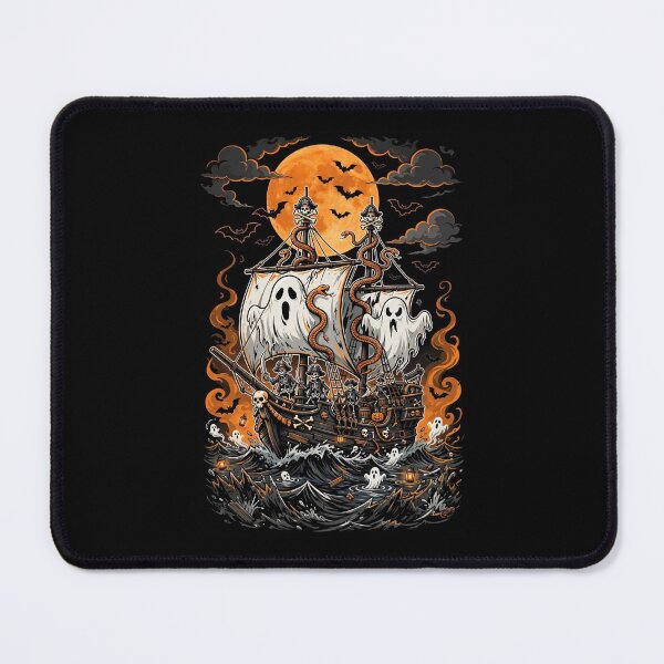 Item preview, The Ghost Ship of Halloween — Cursed Seas - Halloween designed and sold by DibujandoPorfa.