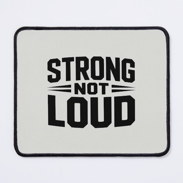 Item preview, STRONG NOT LOUD – Minimalist Fitness Motivation Quote designed and sold by Jollys-ArtShop.